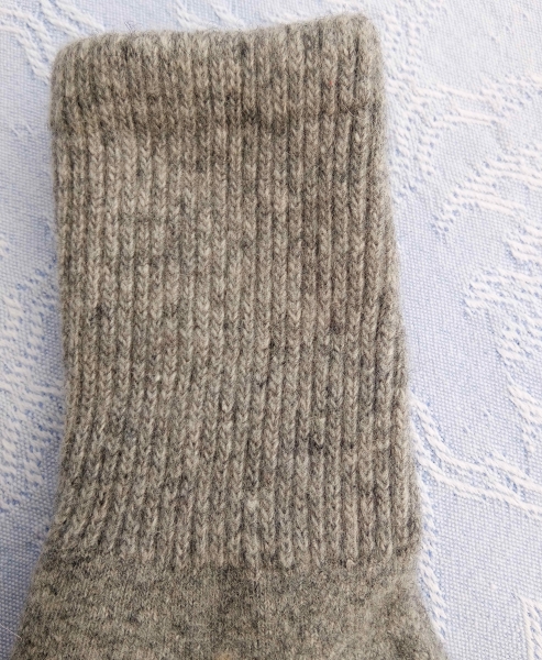 Socken aus Schafwolle Grau Größe 35-37